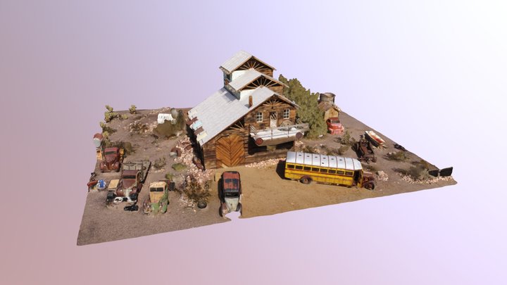 Nelson, NV Ghost Town - Barn v1 3D Model