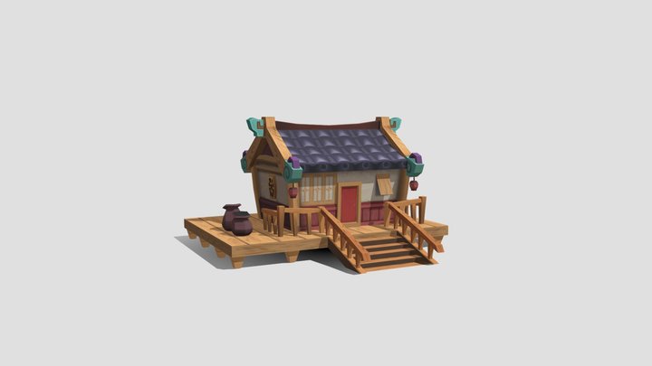 practice-style cabin 3D Model