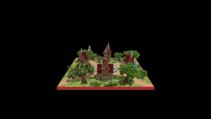 Spawn - Small Lifesteal Village 3D Model