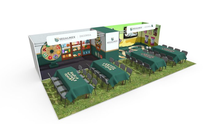 Stand Segalmex Kids 3D Model