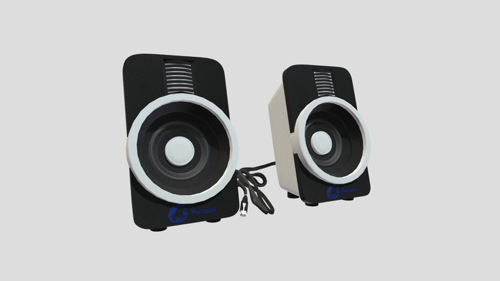 Amigo Computer gaming speakers 3D Model