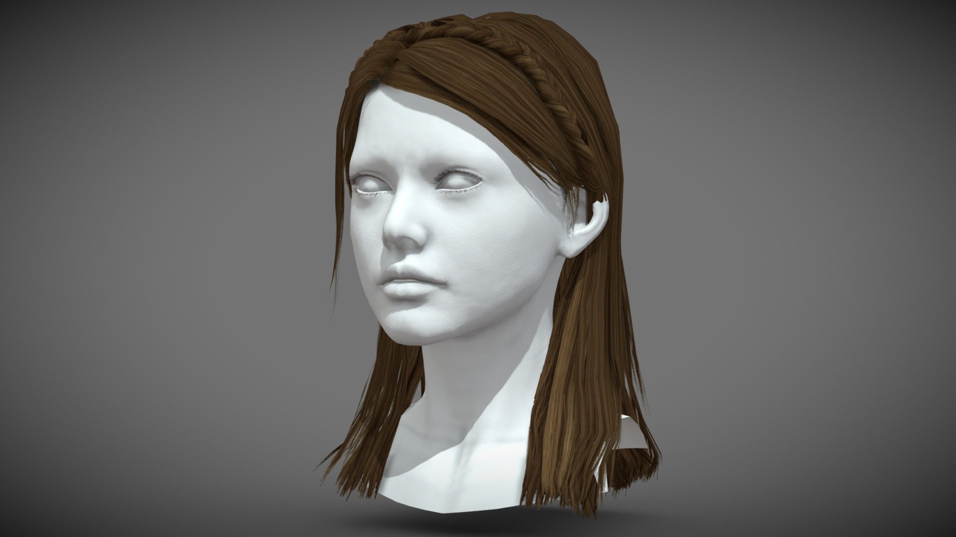 Realistic Medium Length Hairstyle - Buy Royalty Free 3D Model By Hamza ...