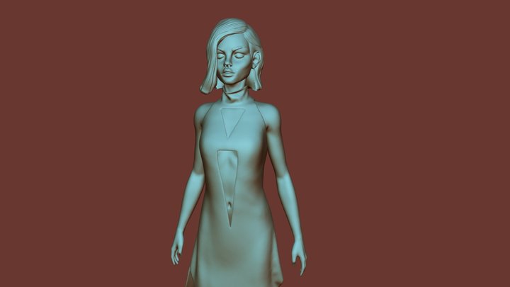 Girl02 3D Model