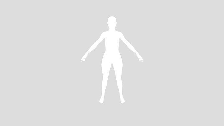 Stylized Female Base Mesh Rigged – Kostenloses 3D-Modell STL
