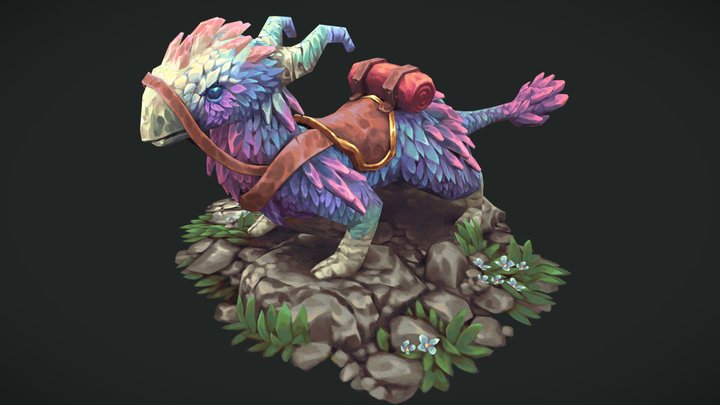 Feather Dragon 3D Model