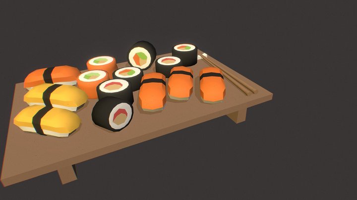 Sushi 3D Model
