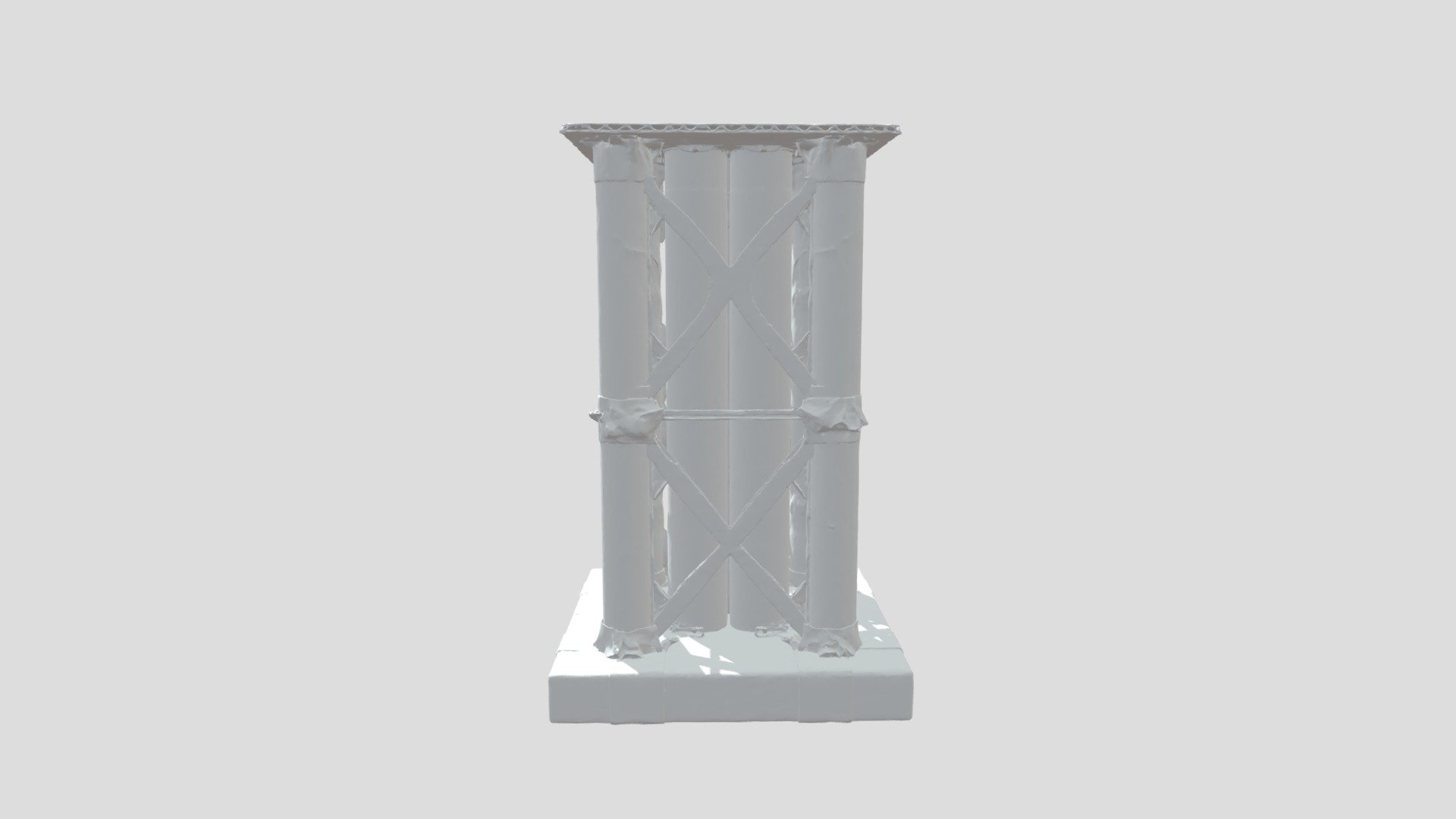 Cardboard Columns - 3D model by eteecy [3b618a2] - Sketchfab