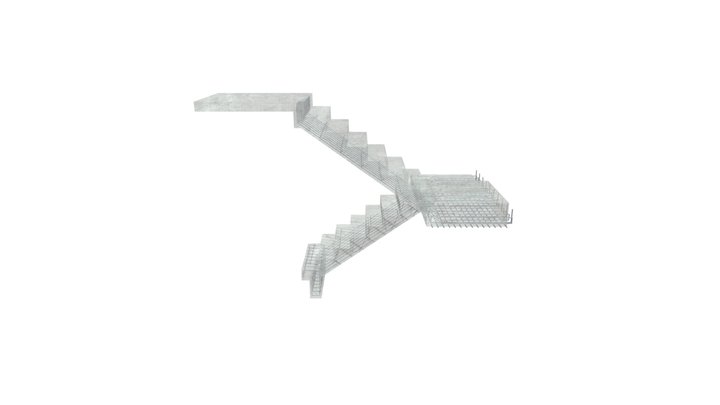 Escada solta para sketchFAB 3D Model