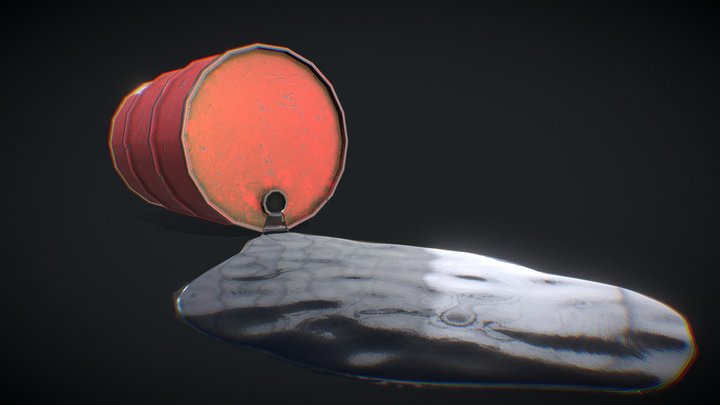 Oil Spill container 3D Model
