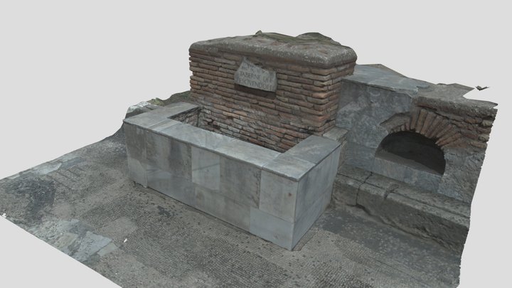 Roman Shop Basin (IV.5.1a), Ostia - VRR 3D Model