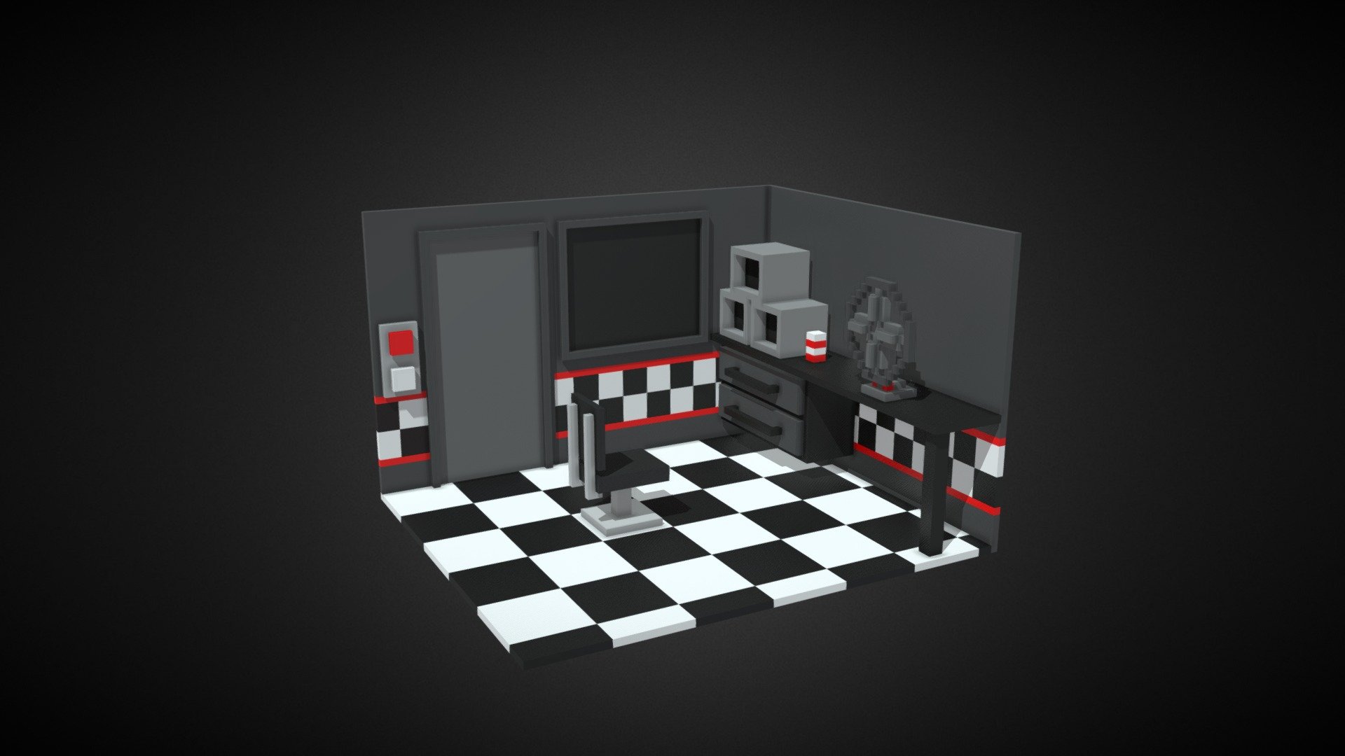 fnaf 1 Office - Download Free 3D model by mysteriouscoffee [3b642a4