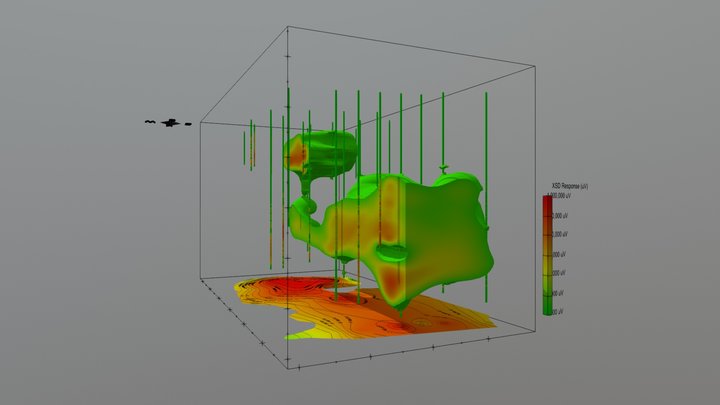 MIP Response of a Chlorinated Solvent Plume 3D Model