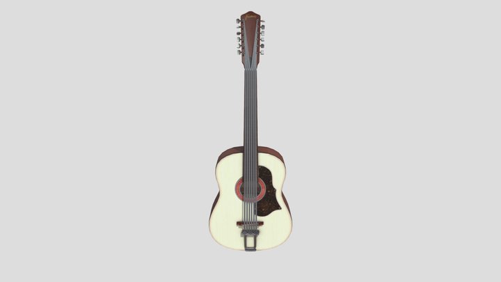 1964 Framus Hootenanny 5/024 12- String – Modèle 3D gratuit STL
