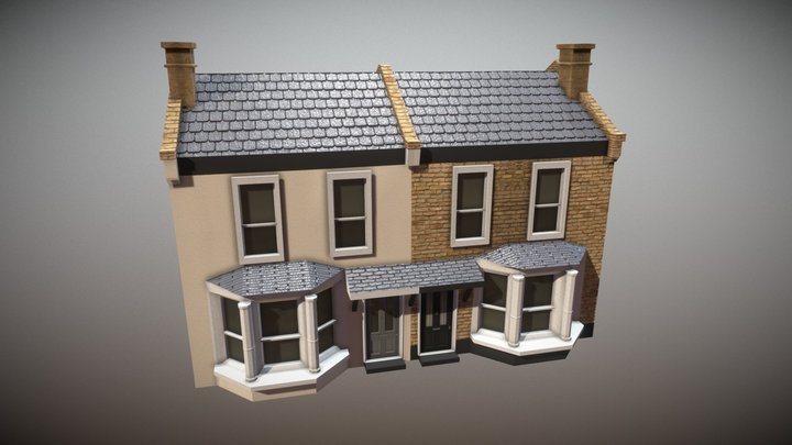 Semi-Detached London House 3D Model