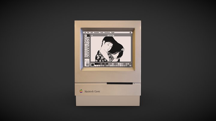 Macintosh Classic (1991) 3D Model