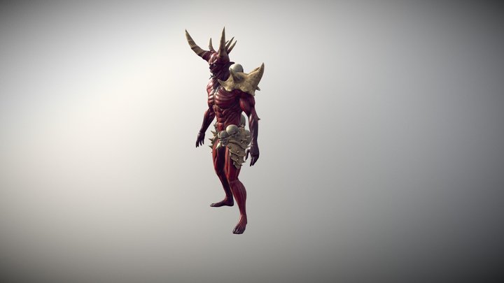 Berserker Demon (Low Poly) 3D Model