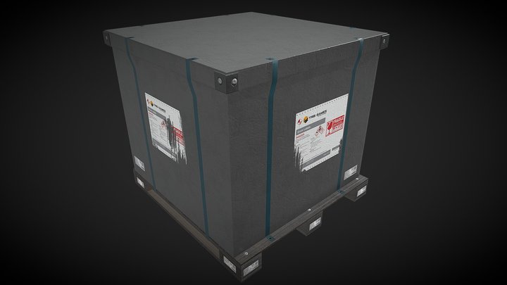 Pallet And Box 3D Model