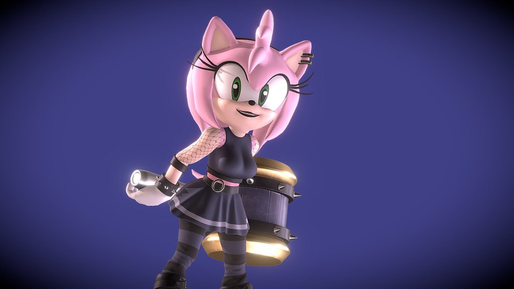 Sexy Punk Amy Rose