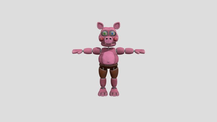 Fnaf hw 2 pig patch model 3D Model