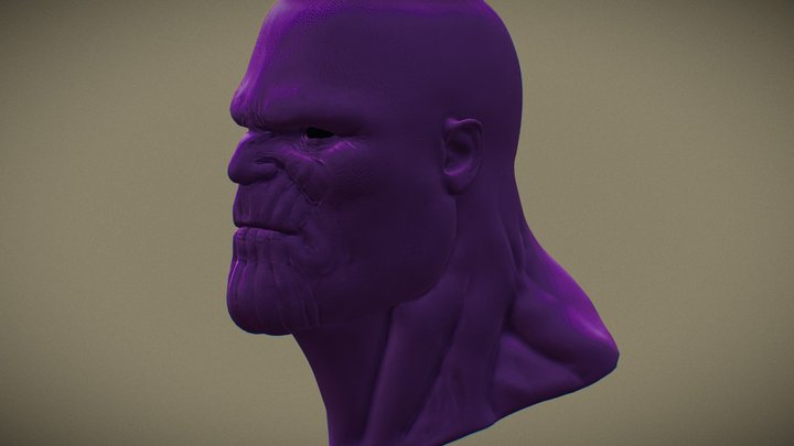 Thanos Head 3D Model