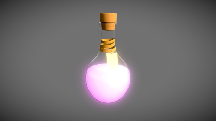 Glowing Potion 3D Model