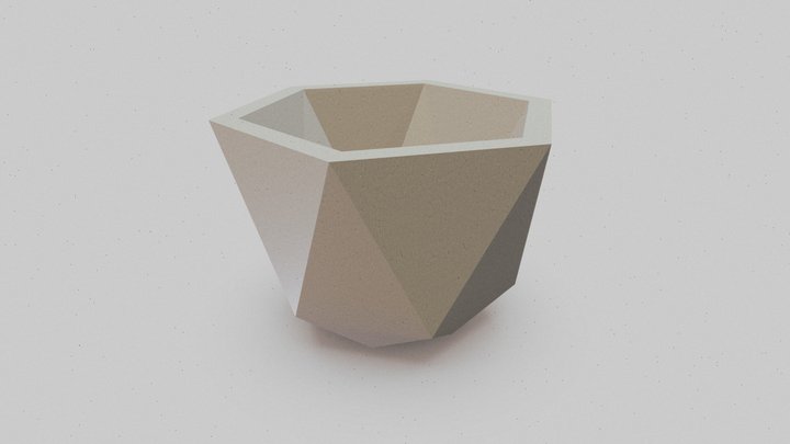 GeoPot Hexa B by Tryshapes 3D Model