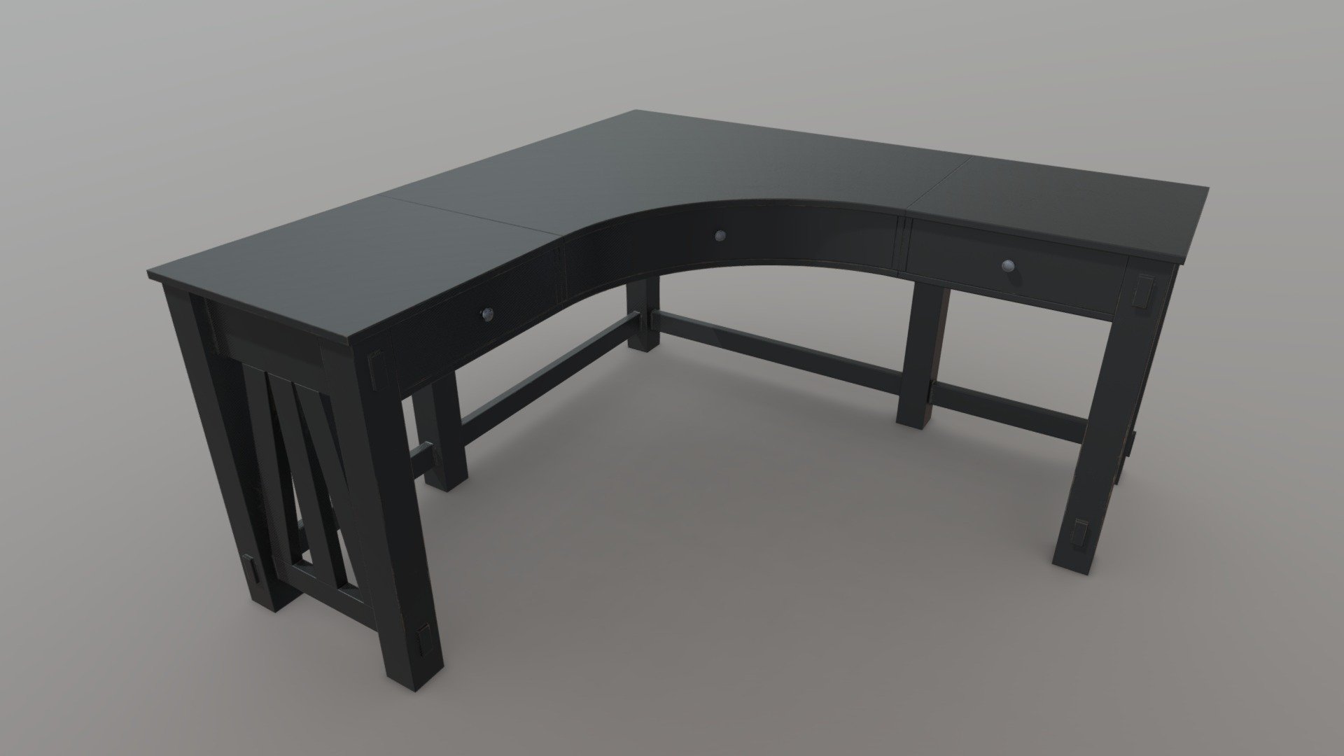 Office Desk Download Free 3D model by HippoStance [3b6df50] Sketchfab