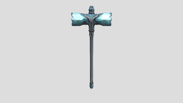 Crystal_weapon_hammer 3D Model
