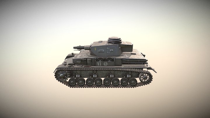 Panzer IV Lowpoly2 3D Model