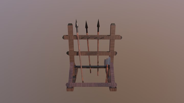 Weapon Rack Final 3D Model
