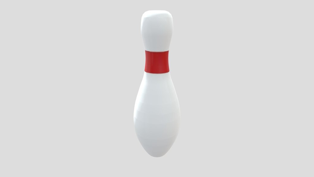 Single stripe bowling pin