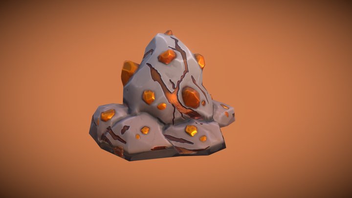 Proptober Day 11: Iron Ore Vein 3D Model
