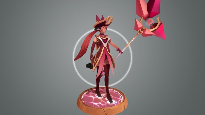 Magic Witch 3D Model