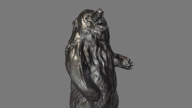 Bear sculpture 3D Model