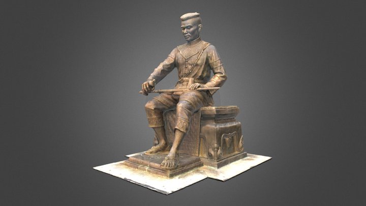 King Naresuan Statue 3D Model
