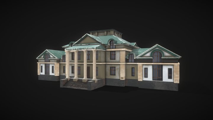 Old Hotel House 3D Model