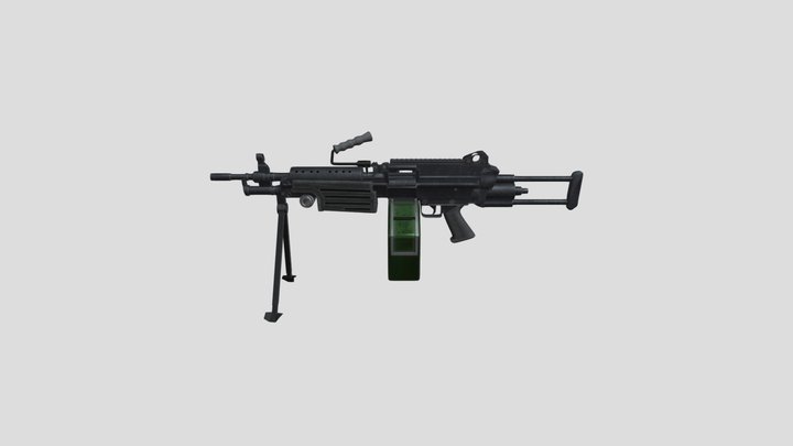 M249 LightMachineGun 3D Model