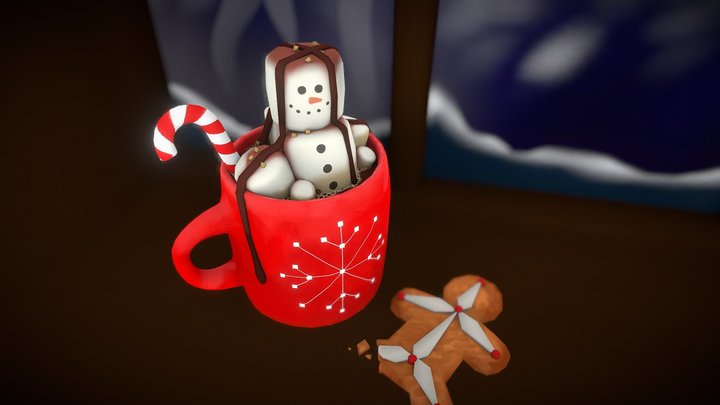 Holiday Cocoa 3D Model