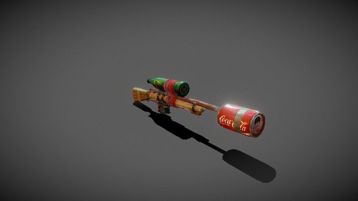 M24 Sniper Rifle [Post apocalyptic handcraft] 3D Model