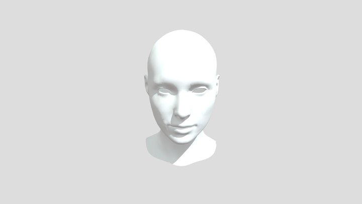 Head Base Female 3D Model