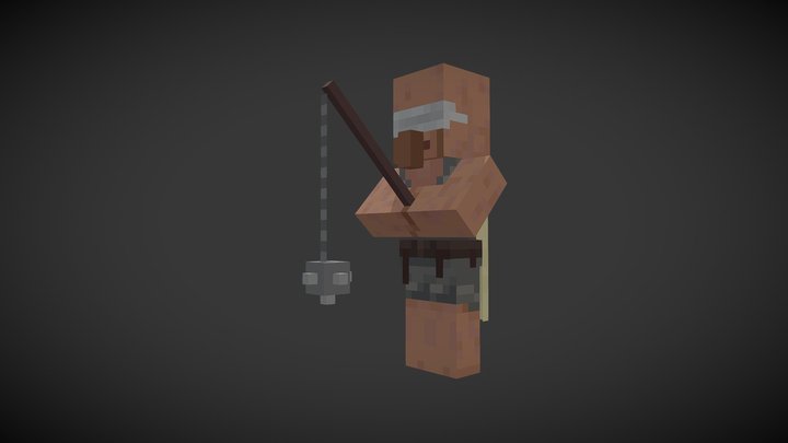 Elden Ring Prophet in Minecraft 3D Model