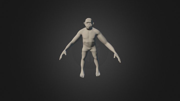 Caveman 1 3D Model