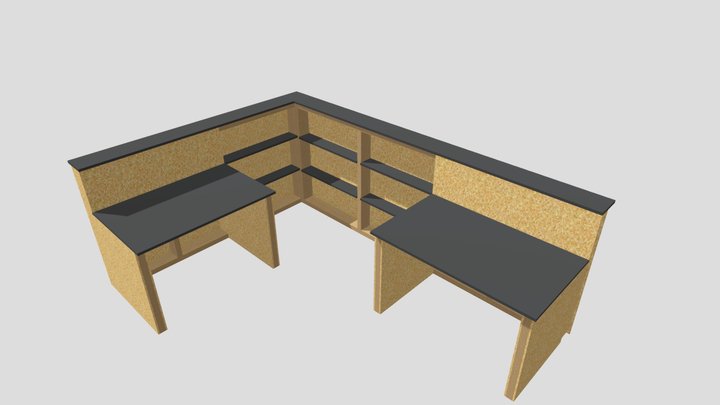 Banque d'accueil 3D Model