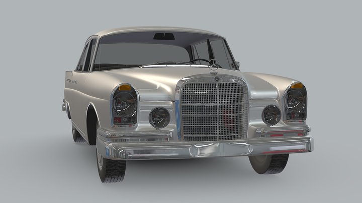 Mercedes-Benz 300SE Sedan W112 - 1961-1967 3D Model
