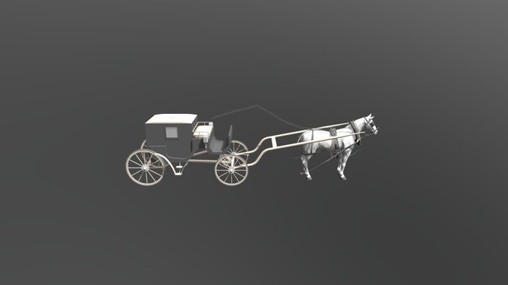 Carriage_horse 3D Model