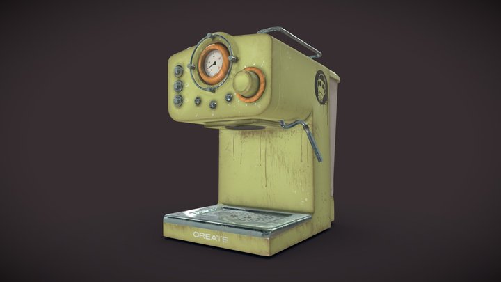 Coffee Machine - THERA MATT RETRO 3D Model