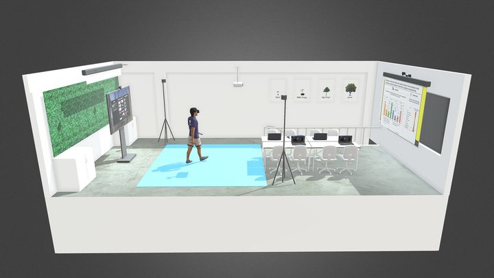 Big Meeting Room 3D Model