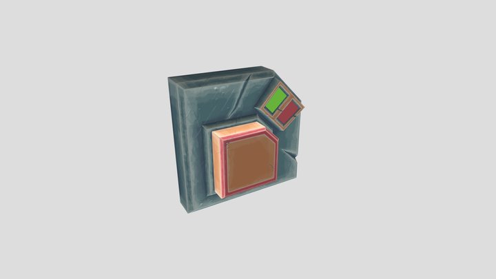 VR sci-fi  Push Button 3D Model