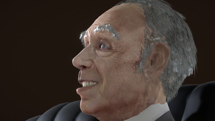 Jorge Luis Borges - PBR 3D Model