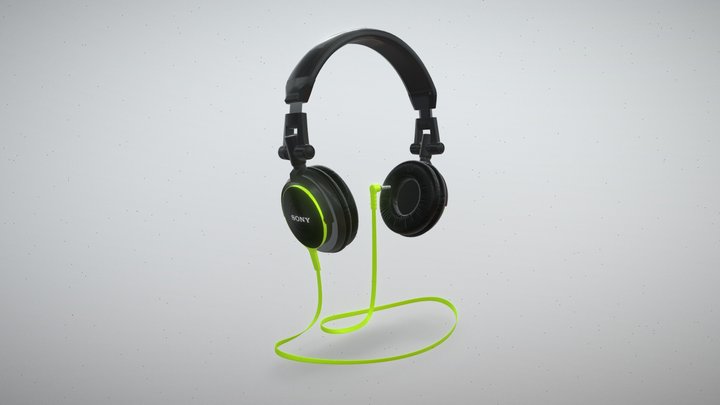 Sony Headphones 3D Model